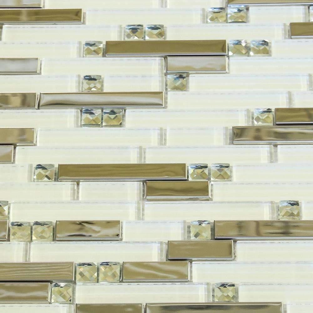 White Aukai - Glass + Steel Mix cheap stone veneer clearance - Discount Stones wholesale stone veneer, cheap brick veneer, cultured stone for sale