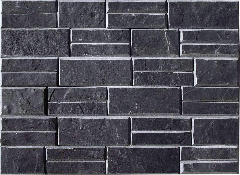 Pristine Black - Newledge Slate cheap stone veneer clearance - Discount Stones wholesale stone veneer, cheap brick veneer, cultured stone for sale